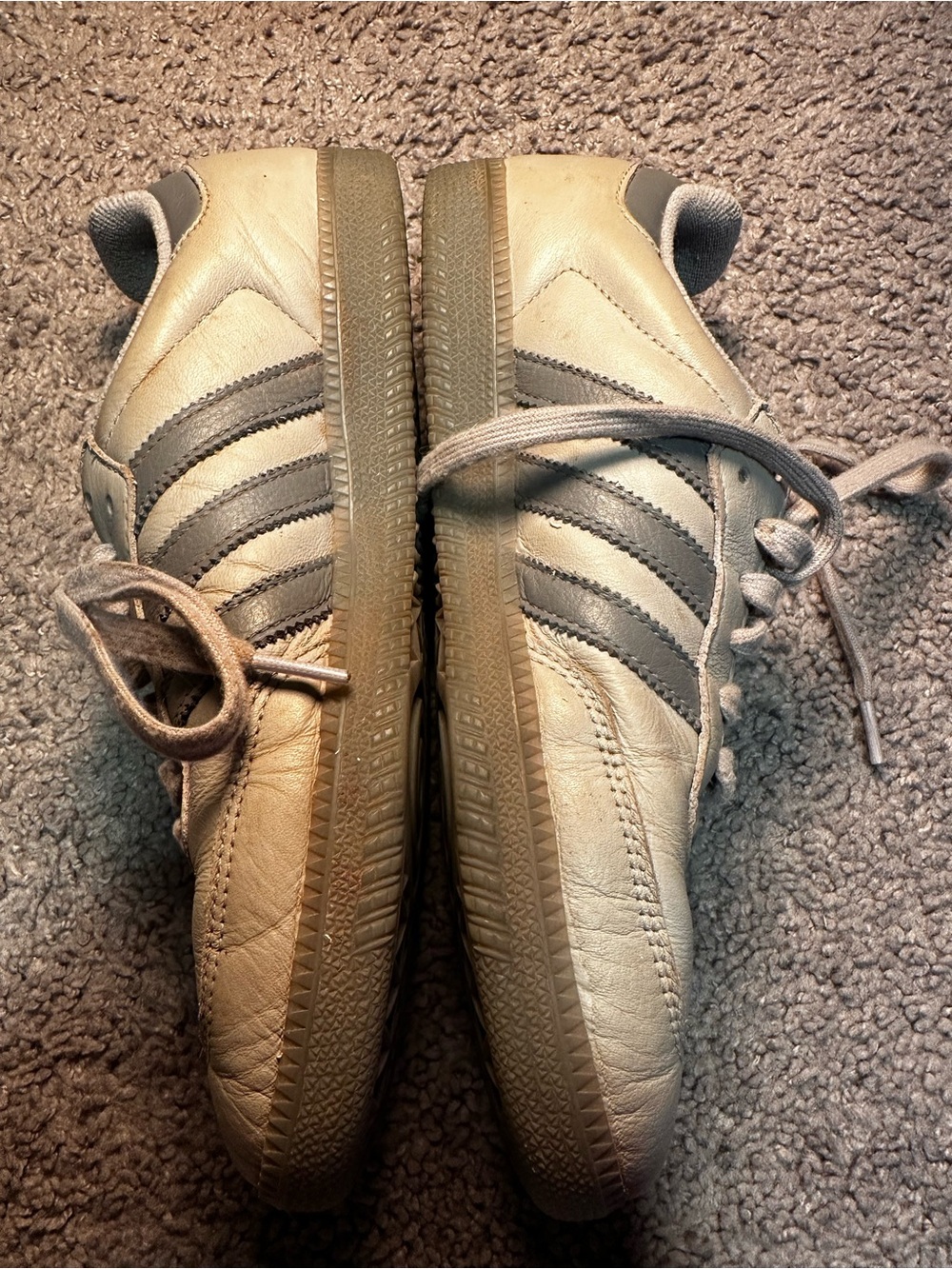 Grey Adidas Sambas - Picture 3 of 6
